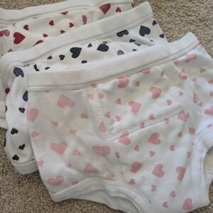 Kids Heart Print Underwear Set